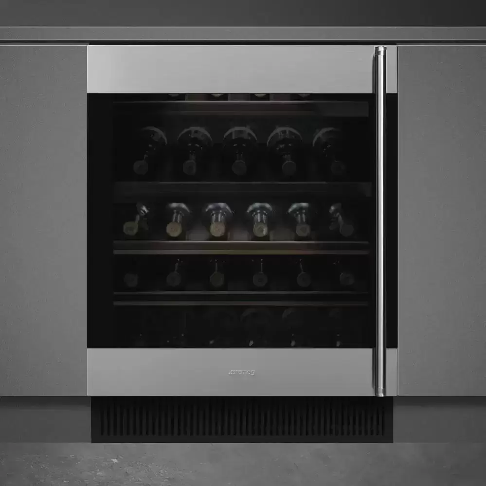 Встраиваемый винный холодильник Smeg CVI338LX3