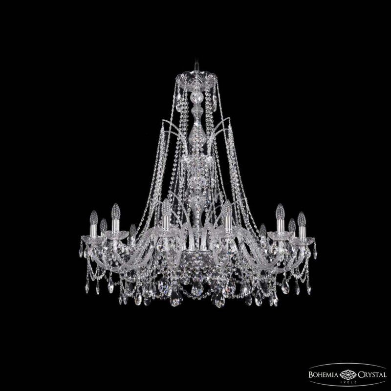 Подвесная люстра Bohemia Ivele Crystal 1411 1411/12/360/XL-96 Ni