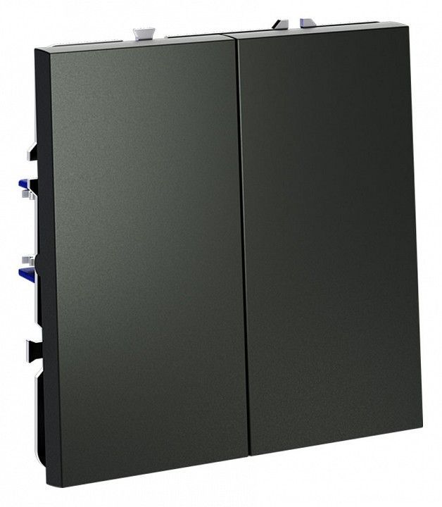 Выключатель двухклавишный без рамки Voltum S70 VLS020606