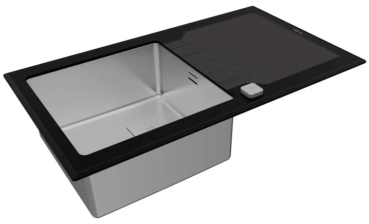 Врезная раковина Teka Diamond RS15 1B 1D 86 BLACK