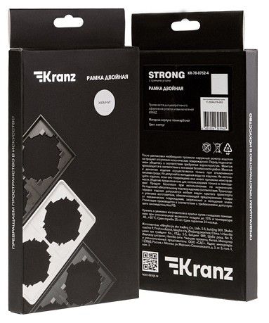 Рамка на 2 поста Kranz STRONG KR-78-0752-4