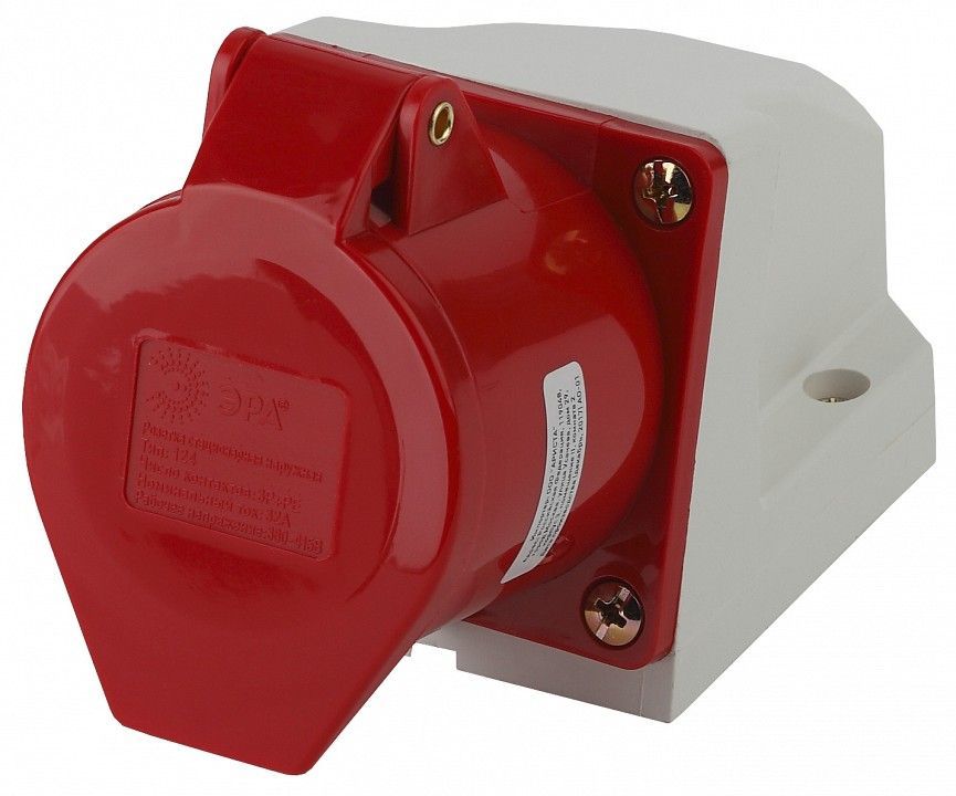 Розетка с заземлением Эра  R(OUT)-32-3P-PE-IP44