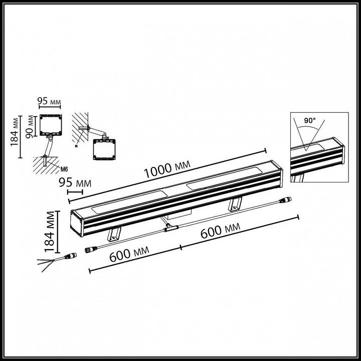 Наземный низкий светильник Odeon Light HIGHTECH 7186/80FL