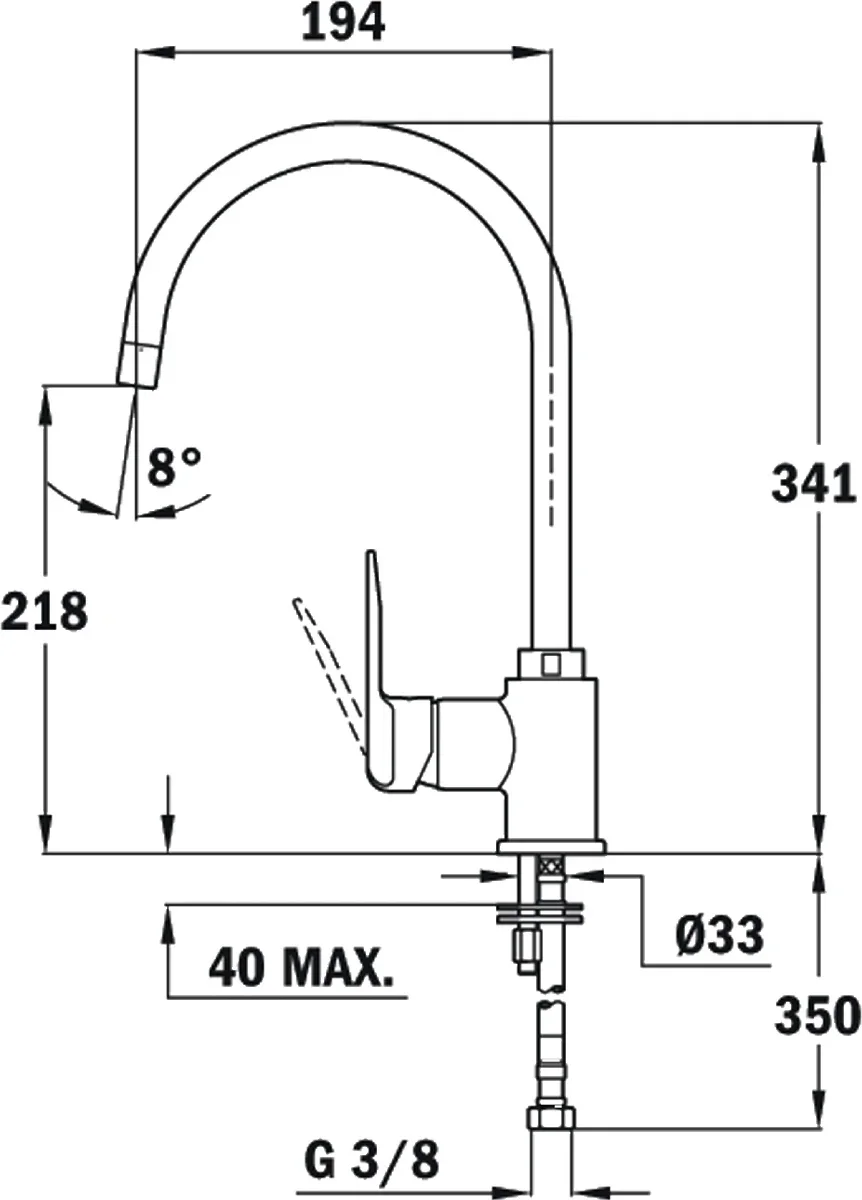 Смеситель Teka IN 995 CARBON