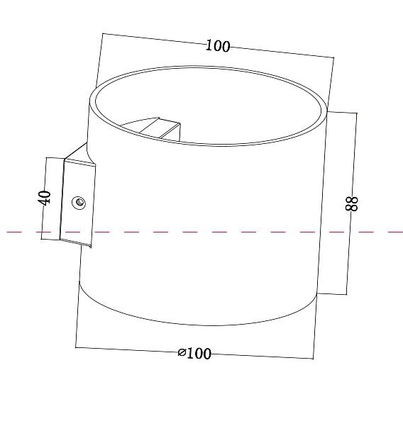 Бра Maytoni Technical Rond C066WL-01MG