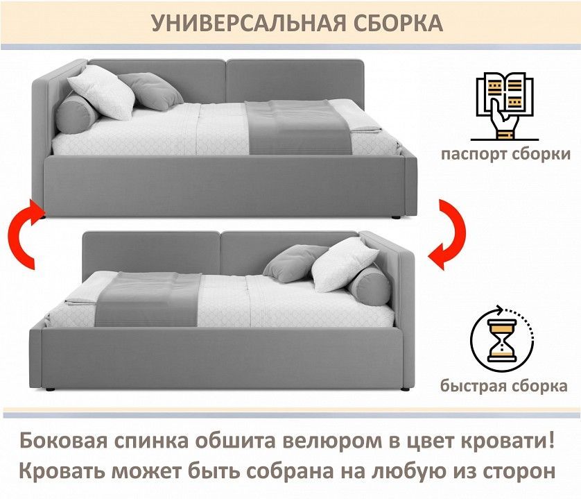 Кровать полутораспальная Kapri 1200