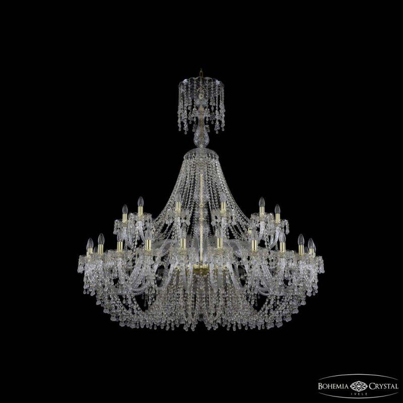 Подвесная люстра Bohemia Ivele Crystal 1410 1410/24+12/530/XL-156 G V0300
