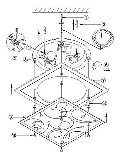 Накладной светильник Globo Ayana 40412-3