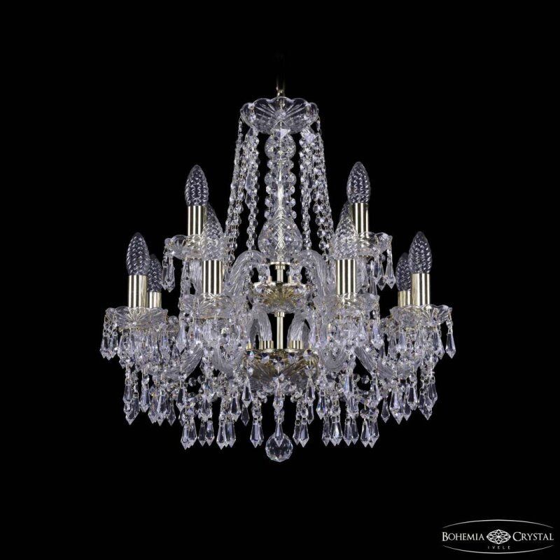 Подвесная люстра Bohemia Ivele Crystal 1403 1403/8+4/160/2d G