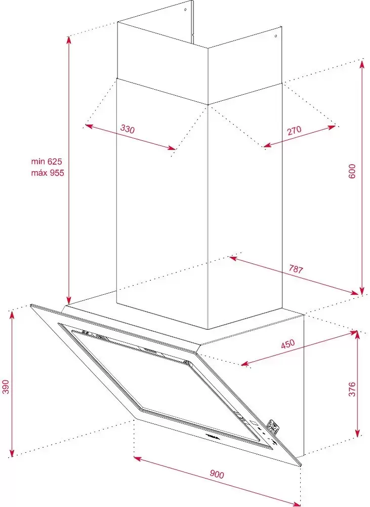 Вытяжка Teka DLV 98660 TOS LONDON BRICK