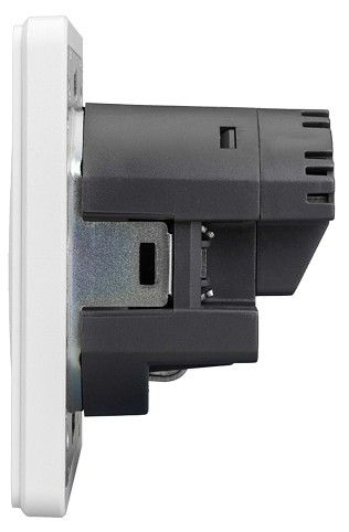 Розетка с заземлением и со шторкой и 2хUSB, без рамки Kranz ROUND KR-78-0704-1