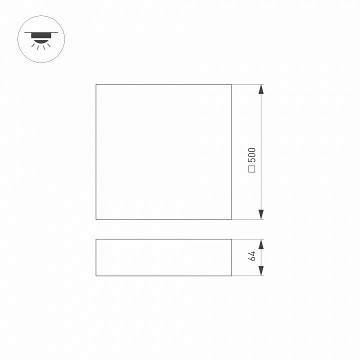 Накладной светильник Arlight QUADRO 041041