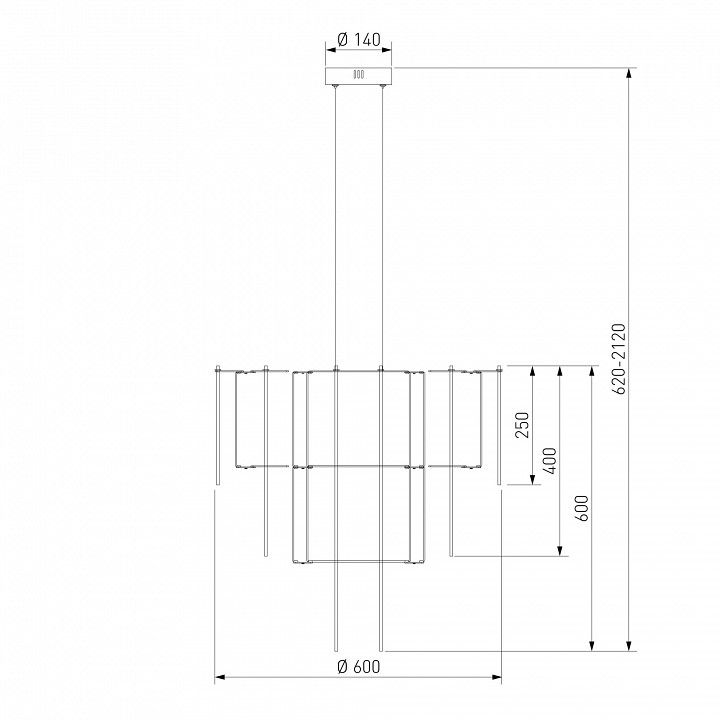 Подвесная люстра Bogate's Queen 91102 LED