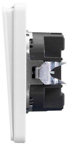 Выключатель двухклавишный без рамки Kranz ROUND KR-78-0706-1