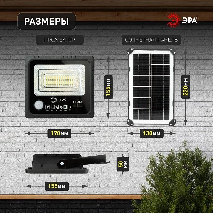 Настенно-потолочный прожектор Эра  ERAPRO-50
