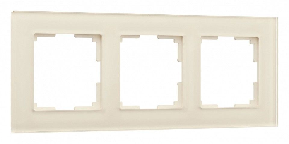 Рамка на 3 поста Werkel Favorit (молочный, стекло) W0031141