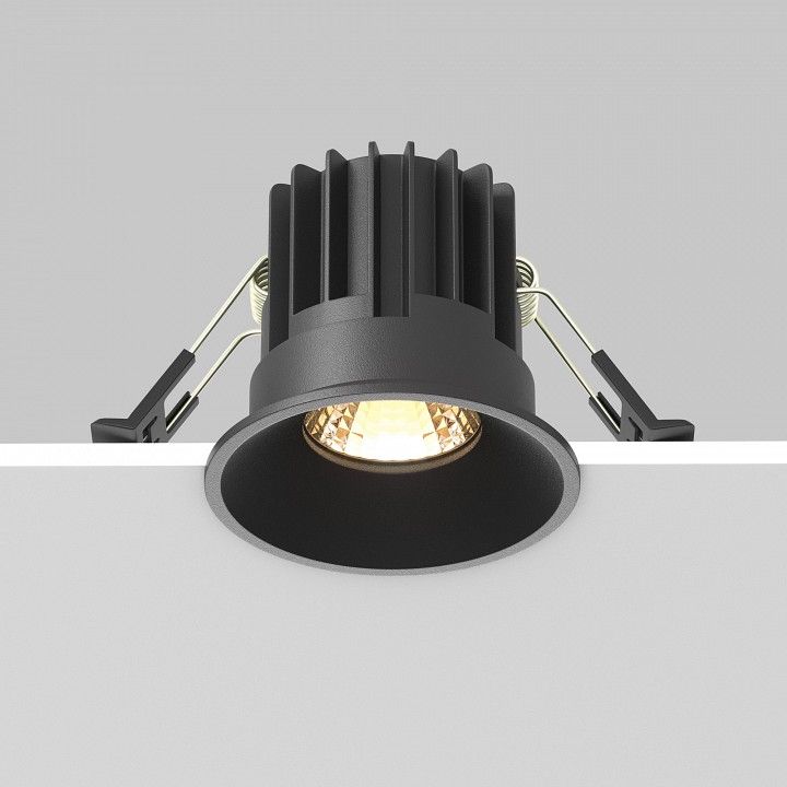 Встраиваемый светильник Maytoni Technical Раунд DL058-7W2.7K-B