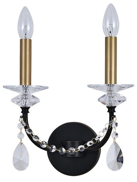 Бра Newport АНАСТАСИЯ 3972/A black+brass