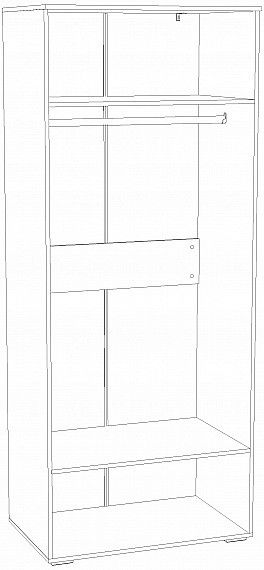 Шкаф платяной Сильва Банни ML654873075