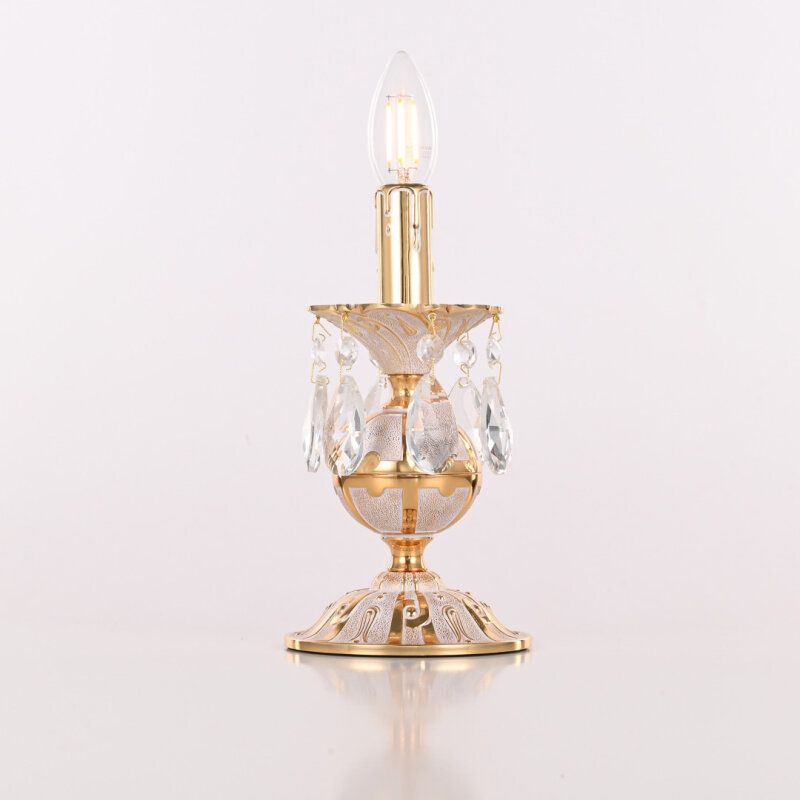 Настольная лампа декоративная Bohemia Ivele Crystal AL77 AL77500L/1-23 GW