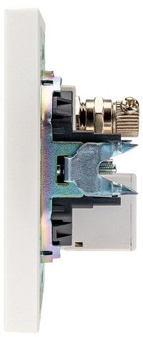 ТВ-розетка и розетка Ethernet RJ-45 без рамки Kranz STRONG KR-78-0722-4