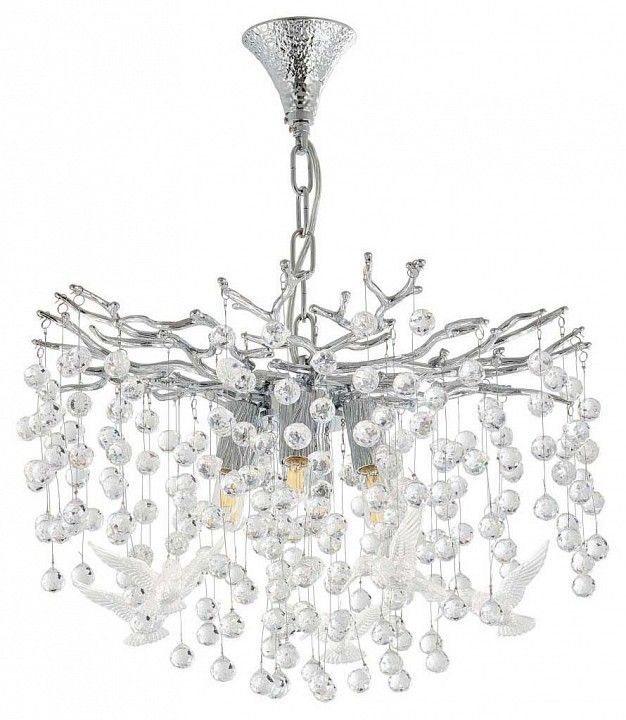 Подвесная люстра Arte Milano Веточка 230115.480.6.E14.F2 CR BRD-Clear