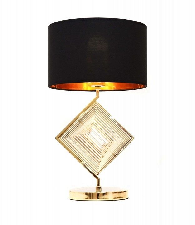 Настольная лампа декоративная LUMINA DECO Fabi LDT 5529 F.GD+BK