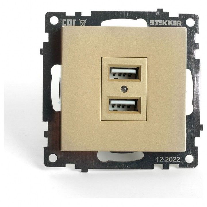 Розетка USB type A без рамки Stekker Катрин 49229