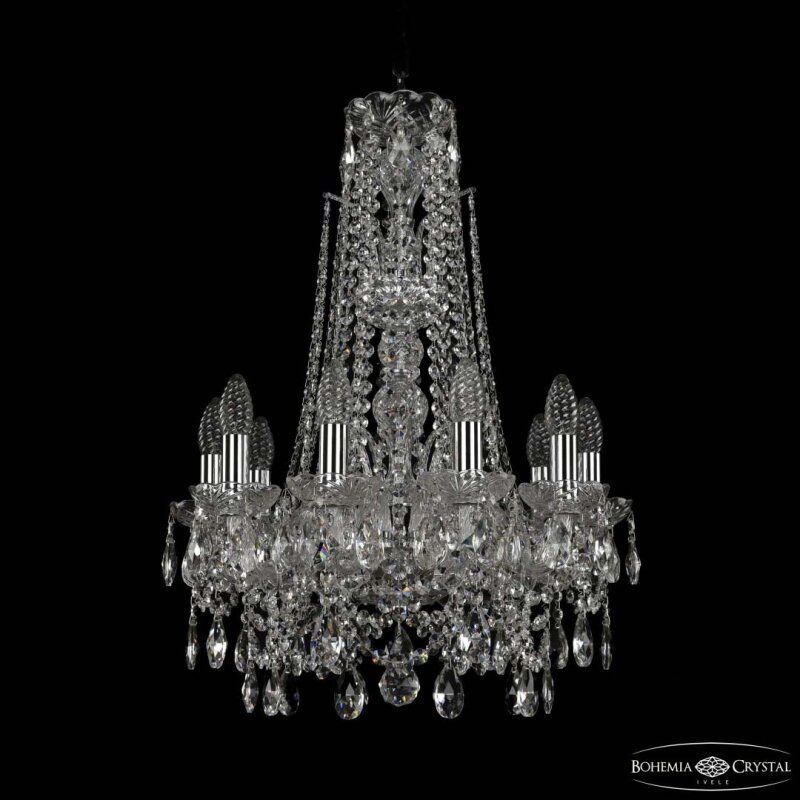 Подвесная люстра Bohemia Ivele Crystal 1411 1411/10/141/XL-66 Ni