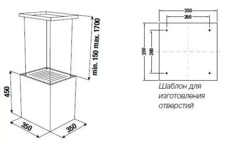 Островная вытяжка Kuppersbusch DI 3800.0 S7 Copper