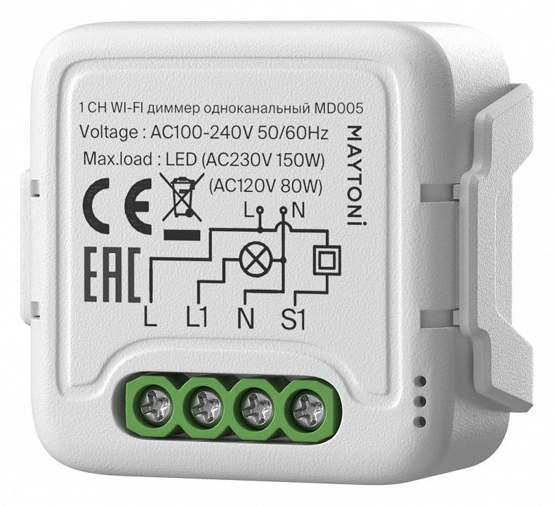 Контроллер-диммер Wi-Fi для смартфонов и планшетов Maytoni Technical Диммеры MD005