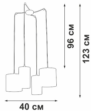 Подвесная люстра Vitaluce V3089 V3089-1/4S