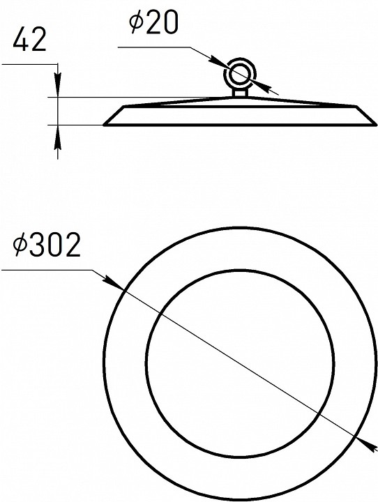 Подвесной светильник Эра  SPP-402-0-65K-150