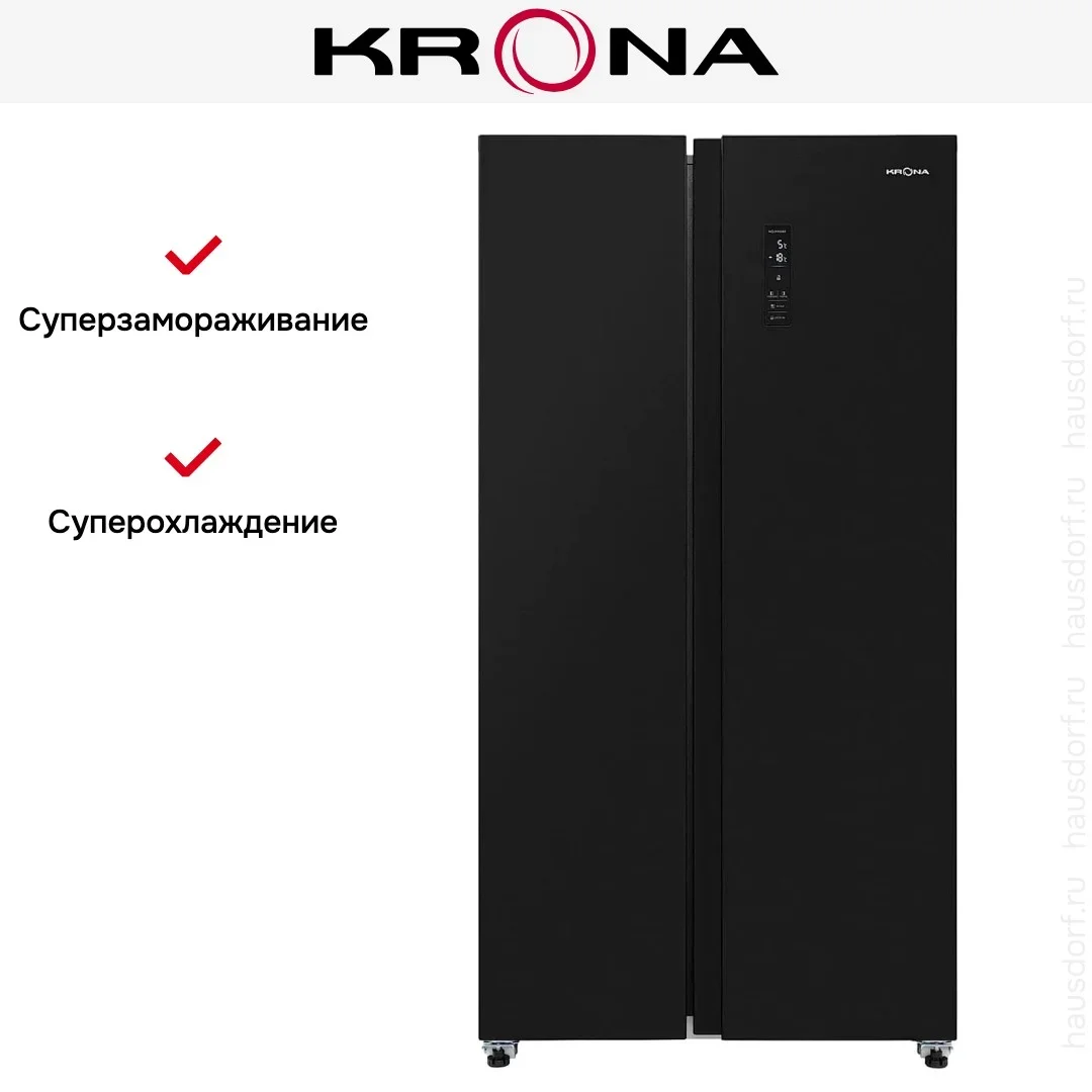 Холодильник KRONA EISKALT 9159 SBS TNF DARK INOX