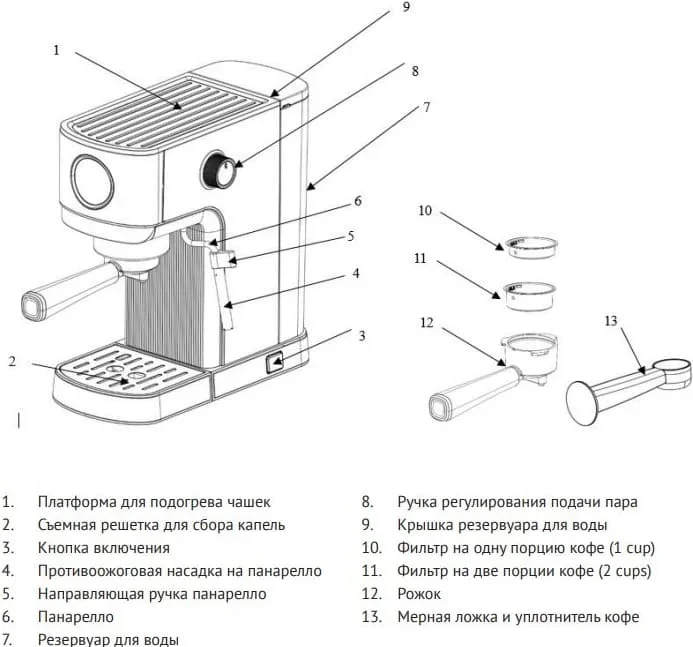 Кофеварка Korting KCM 1004 ER