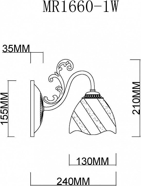Бра MyFar Nicole MR1660-1W