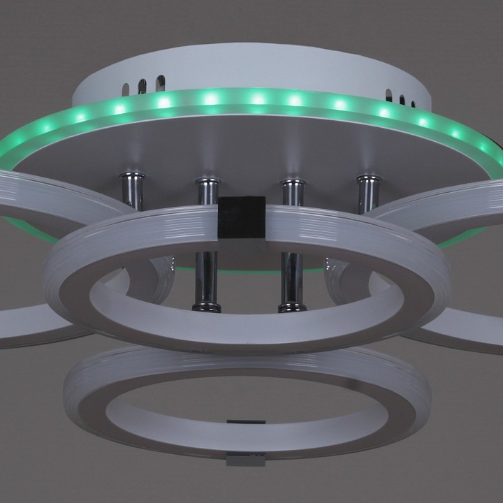 Потолочная люстра Reluce 06319 06319-3.3-04 WH+CR (RGB)