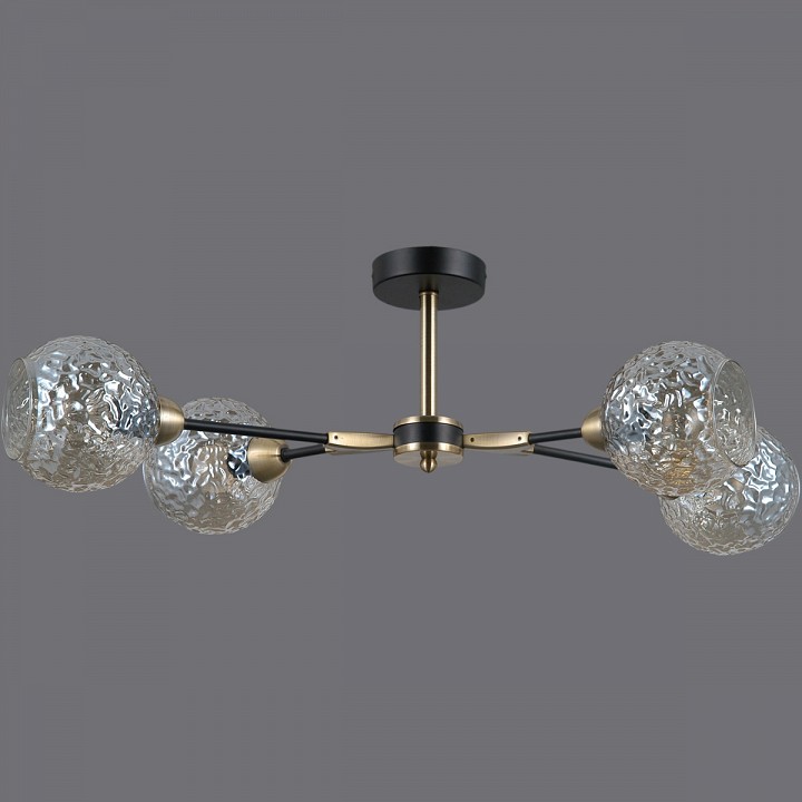Люстра на штанге ILLUMICO  IL0253-4CSQ-79 BK AB