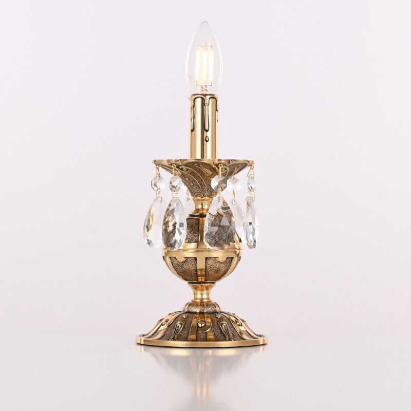 Настольная лампа декоративная Bohemia Ivele Crystal AL77 AL77500L/1-23 GB