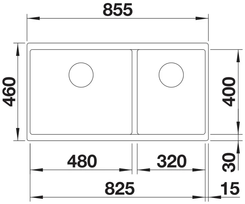 Мойка BLANCO SUBLINE 480/320-U Silgranit кофе