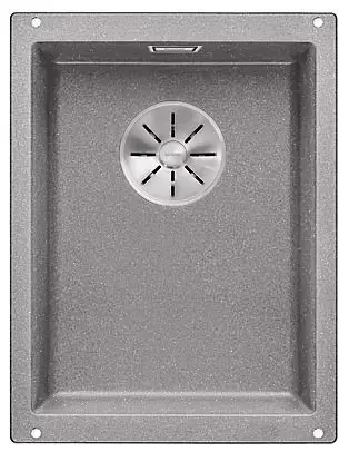 Мойка Blanco SUBLINE 320-U SILGRANIT отводная арматура InFino® алюметаллик