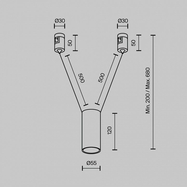Подвесной светильник Maytoni Technical Фокус TR157-1-12W3K-PT