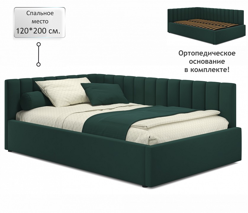 Кровать полутораспальная Milena 2000x1200
