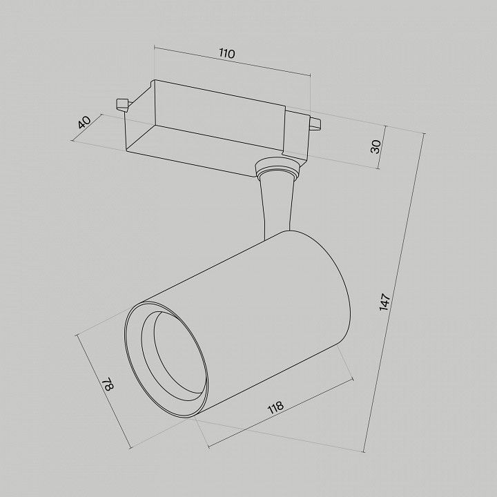 Светильник на штанге Maytoni Technical Vuoro TR003-1-10W4K-W-B