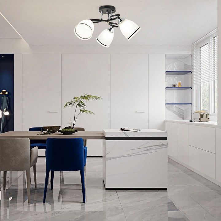 Потолочная люстра Arte Milano AMALFI-325885 325885/3A BK+CR