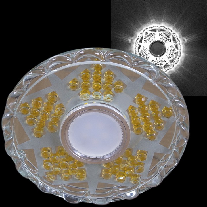 Встраиваемый светильник Reluce  62060-9.0-001PL MR16+LED5W CL+GD