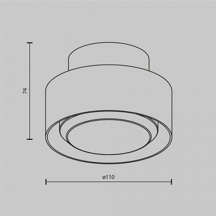 Накладной светильник Maytoni Technical Космос C092CL-GX53-W