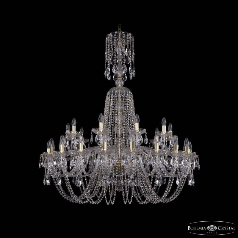 Подвесная люстра Bohemia Ivele Crystal 1402 1402/20+10/400/XL-130 G