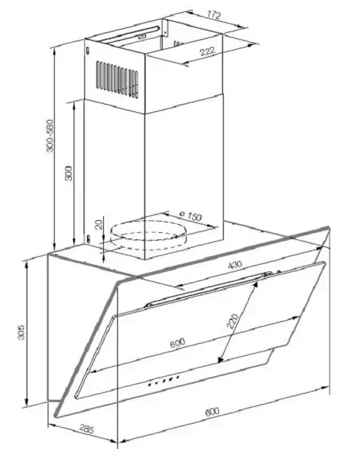 Вытяжка Graude DH 60.0 GE