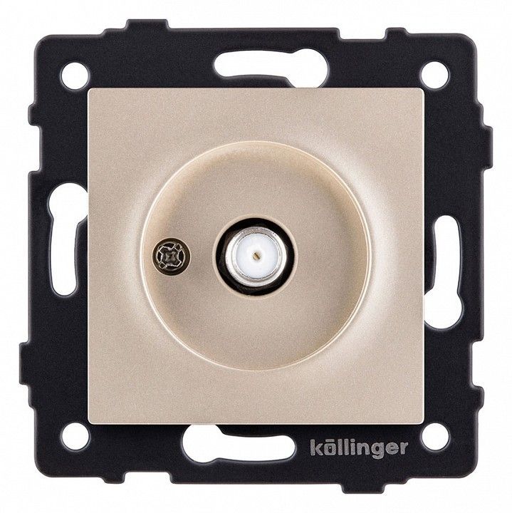 ТВ-розетка и SAT-розетка оконечная без рамки Kollinger  REA-020GD